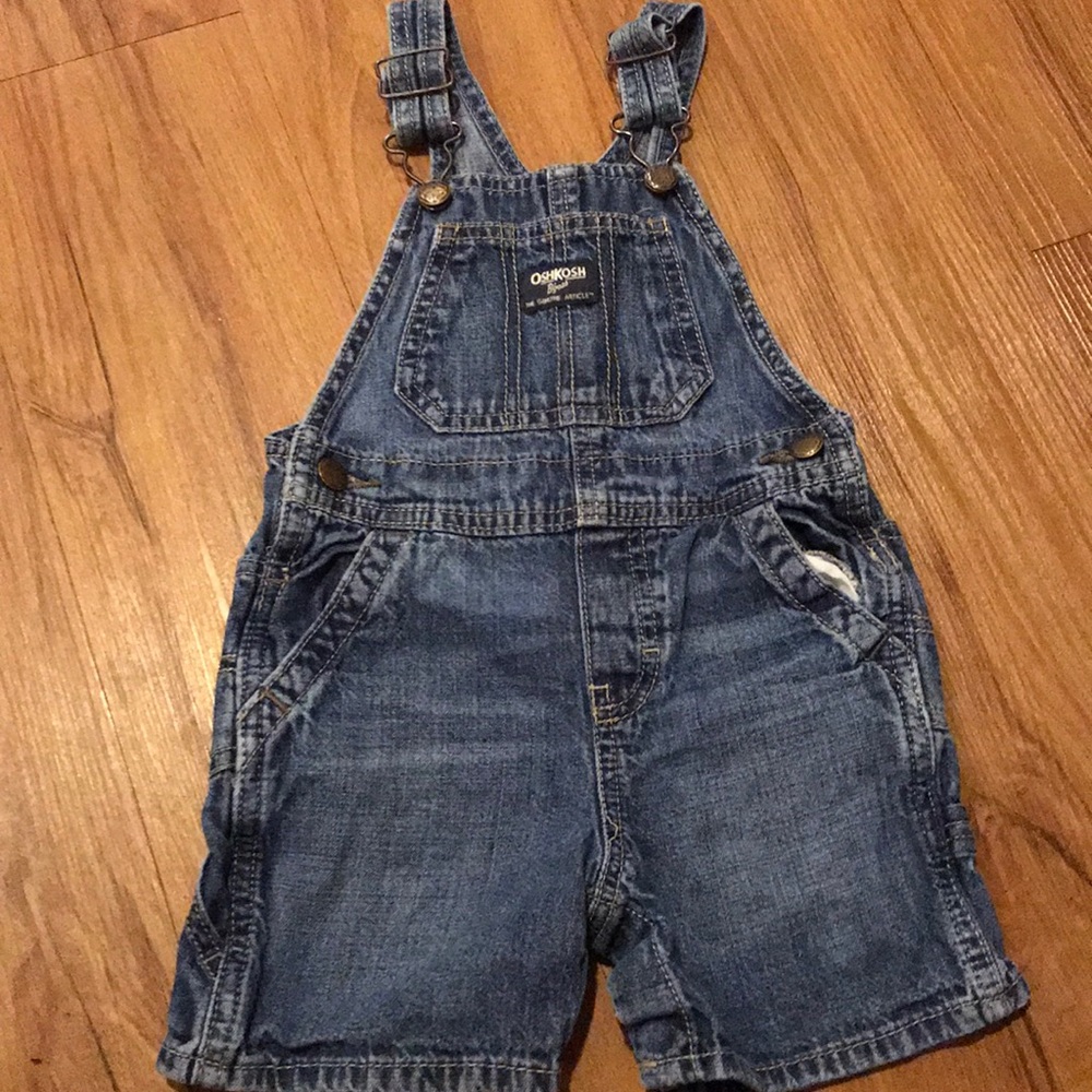 Toddler Boys Overall Shorts
